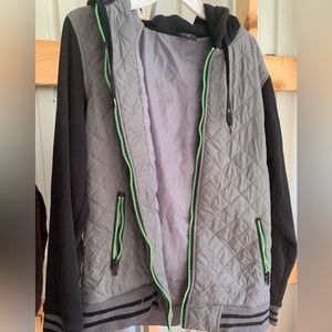 Men’s No Fear zippered thermal jacket with hood